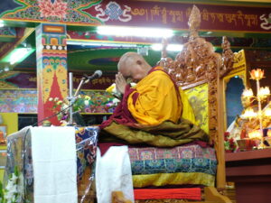 Lama Zopa Rinpoche during Lama Chopa Puja, March 29th