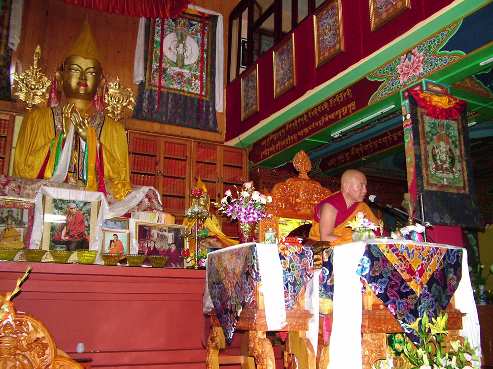 Jhado Rinpoche conferring the Vajrasattva Initiation, July 13th