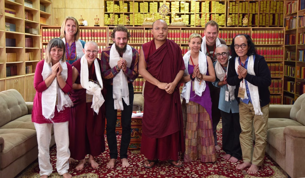 His Holiness the Karmapa with SPC Ven Kunphen and Vajrasattva Group, October 7th.