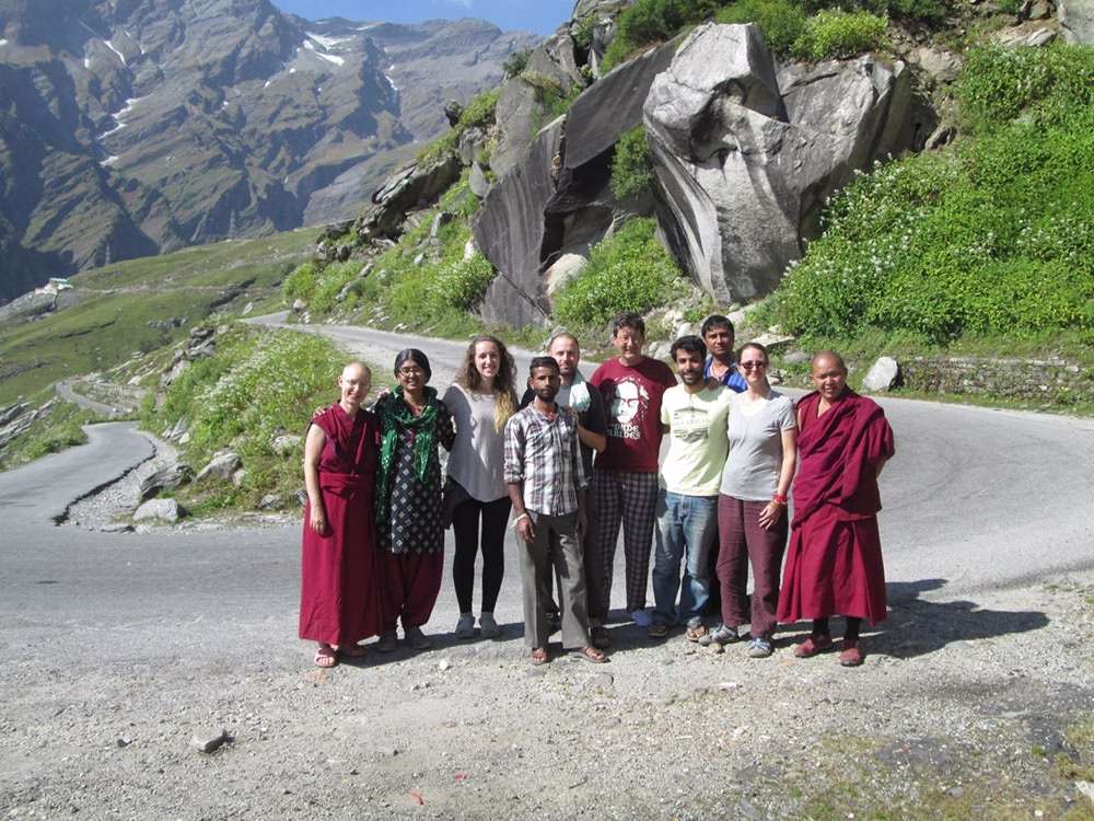 The Tushita Team - happy to go on pilgrimage to Lahaul!