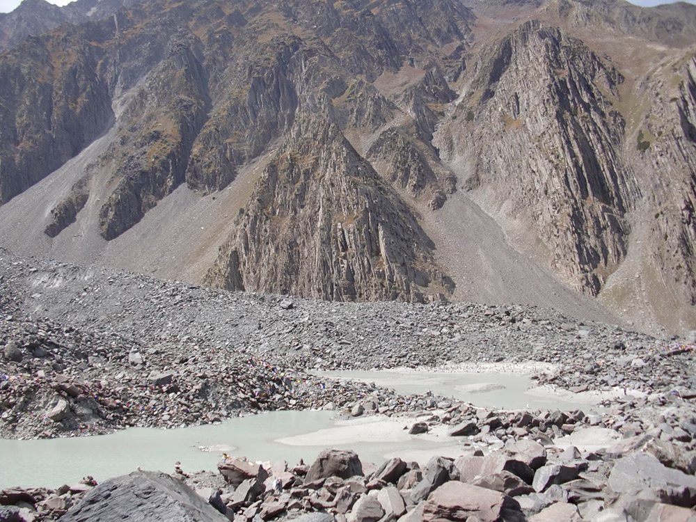 After hours we finally reached the lake – what is a pilgrimage without hardships involved!