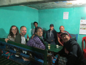 Pilgrimage makes one hungry –we are ready for a good meal in one of the two small local restaurants.
