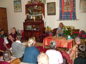 Khyongla Rato Rinpoche giving advice to Nyung Nay Retreatants, May 2016
