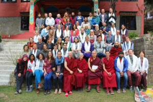 Geshe Dorji Damdul and over 60 course participants, March 2016