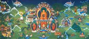 12 Deeds of the Buddha mural