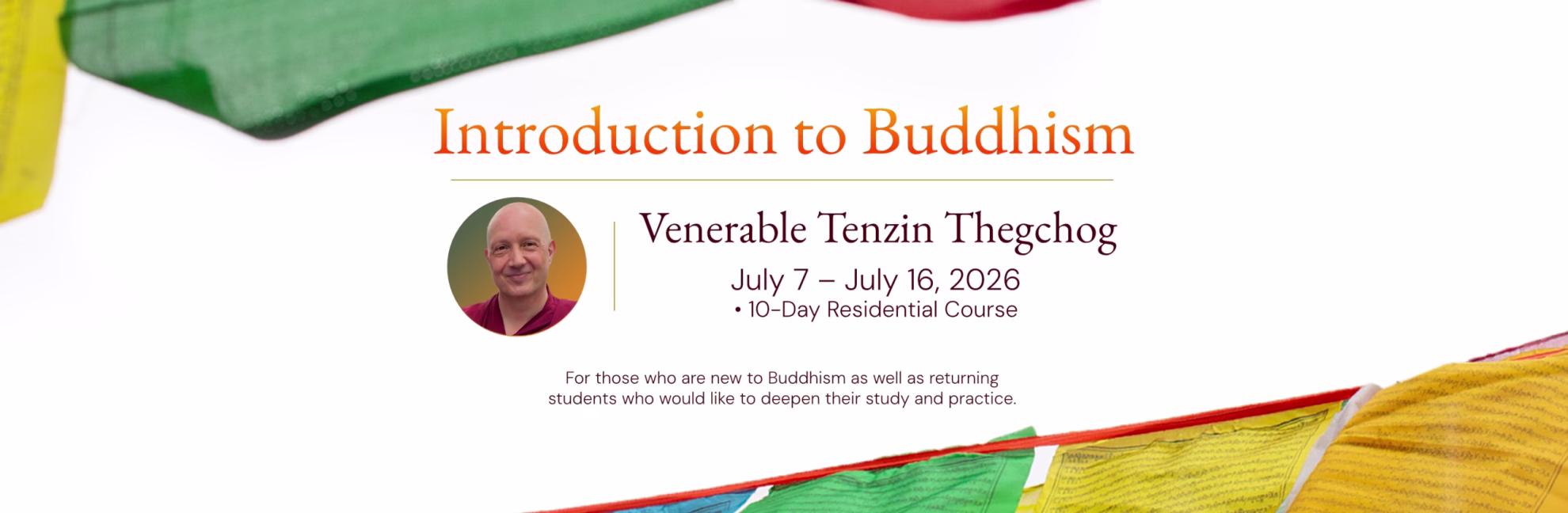 2026.07.07 - Banner Introduction to Buddhism