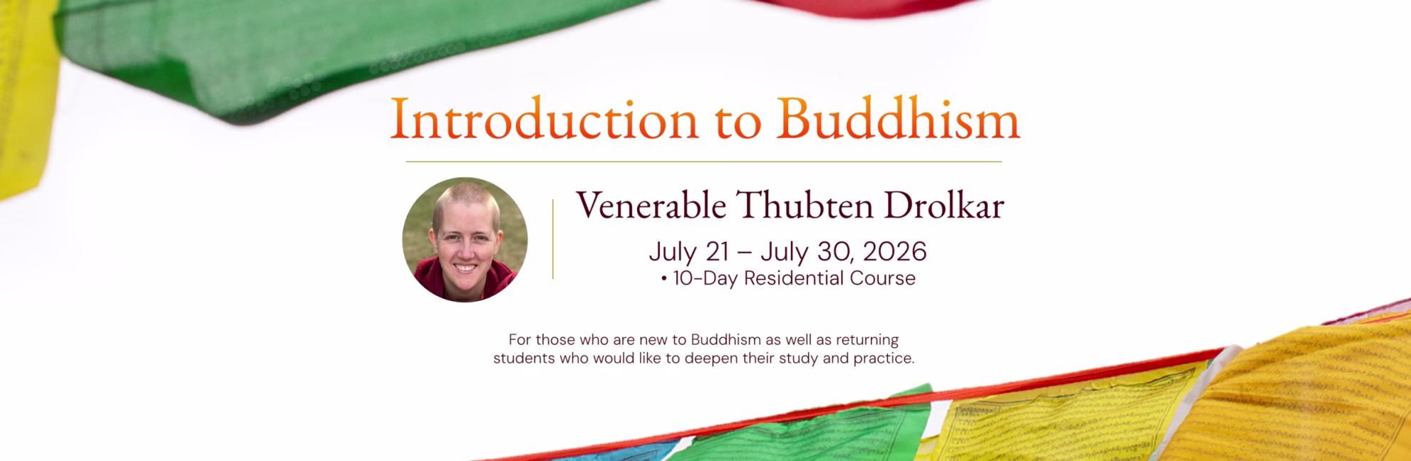 2026.07.21 - Banner Introduction to Buddhism
