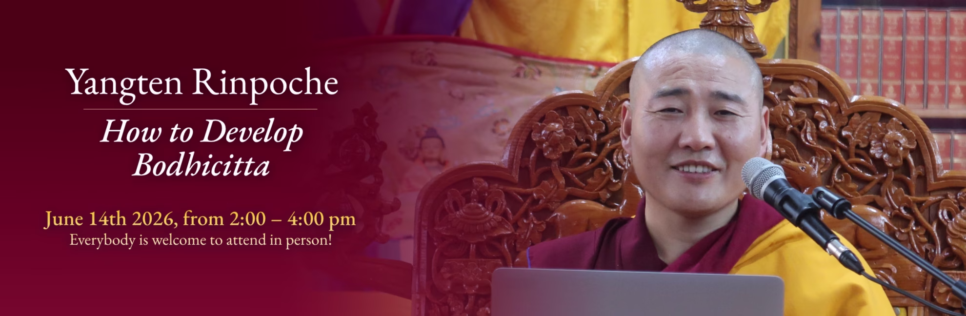 2026.06.14 - Banner Yangten Rinpoche - How to Develop Bodhicitta - Hindi Course Talk